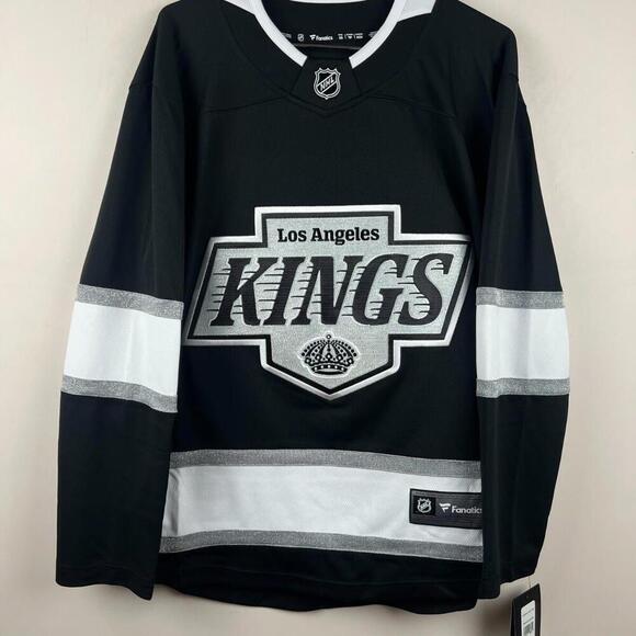 Los Angeles Kings Fanatics Breakaway NHL Home Jersey Men’s Size XS Black 2024 - Picture 1 of 8